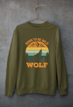 Load image into Gallery viewer, Wolf Unisex Sweatshirt for Men/Women-Olive Green-Ektarfa.online