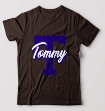 Load image into Gallery viewer, Varsity Tommy T-Shirt for Men-Coffee Brown-Ektarfa.online