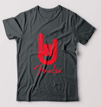 Load image into Gallery viewer, Fender Rock Hand T-Shirt for Men-Charcoal-Ektarfa.online
