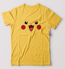 Load image into Gallery viewer, Pikachu T-Shirt for Men-Golden yellow-Ektarfa.online