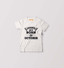 Load image into Gallery viewer, Legends are Born in October Kids T-Shirt for Boy/Girl-Grey-Ektarfa.online