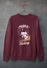 Load image into Gallery viewer, Fishing Unisex Sweatshirt for Men/Women-Maroon-Ektarfa.online