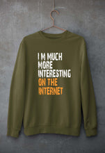 Load image into Gallery viewer, Internet Funny Unisex Sweatshirt for Men/Women-Olive Green-Ektarfa.online