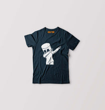 Load image into Gallery viewer, Dab Marshmello Kids T-Shirt for Boy/Girl-Navy Blue-Ektarfa.online