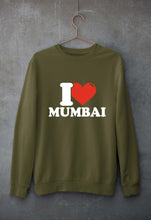 Load image into Gallery viewer, I Love Mumbai Unisex Sweatshirt for Men/Women-Olive Green-Ektarfa.online