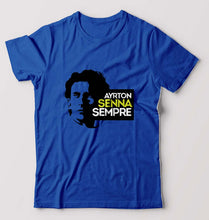Load image into Gallery viewer, Ayrton Senna T-Shirt for Men-Royal Blue-Ektarfa.online