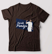 Load image into Gallery viewer, Hardik Pandya T-Shirt for Men-Coffee Brown-Ektarfa.online