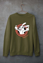 Load image into Gallery viewer, Domrebel Bunny Unisex Sweatshirt for Men/Women-Olive Green-Ektarfa.online
