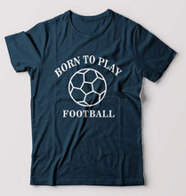 Load image into Gallery viewer, Play Football T-Shirt for Men-Petrol Blue-Ektarfa.online