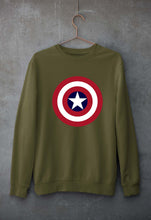 Load image into Gallery viewer, Captain America Unisex Sweatshirt for Men/Women-Olive Green-Ektarfa.online
