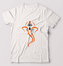 Load image into Gallery viewer, Ganpati JI(Ganesh) T-Shirt for Men-White-Ektarfa.online