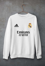 Load image into Gallery viewer, Real Madrid 2021-22 Unisex Sweatshirt for Men/Women-White-Ektarfa.online
