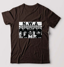 Load image into Gallery viewer, Niggaz Wit Attitudes (NWA) Hip Hop T-Shirt for Men-Coffee Brown-Ektarfa.online