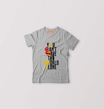 Load image into Gallery viewer, You Can't Save The World Alone Justice League Kids T-Shirt for Boy/Girl-Grey-Ektarfa.online
