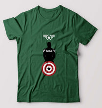 Load image into Gallery viewer, Captain America T-Shirt for Men-Dark Green-Ektarfa.online