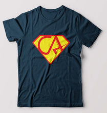 Load image into Gallery viewer, Chartered Accountants(CA) T-Shirt for Men-Petrol Blue-Ektarfa.online