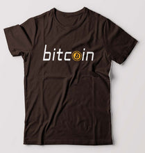 Load image into Gallery viewer, Cryptocurrency Bitcoin T-Shirt for Men-Coffee Brown-Ektarfa.online