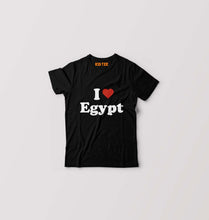 Load image into Gallery viewer, I Love Egypt Kids T-Shirt for Boy/Girl-Black-Ektarfa.online