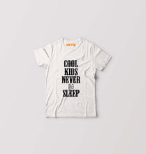 Load image into Gallery viewer, Cool Kids Never Sleep Kids T-Shirt for Boy/Girl-White-Ektarfa.online