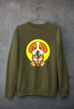 Load image into Gallery viewer, Puppy Unisex Sweatshirt for Men/Women-Olive Green-Ektarfa.online