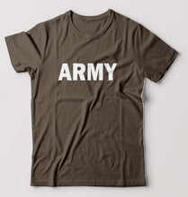 Load image into Gallery viewer, ARMY T-Shirt for Men-Coffee Brown-Ektarfa.online