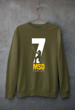 Load image into Gallery viewer, MS Dhoni (MSD) Unisex Sweatshirt for Men/Women-Olive Green-Ektarfa.online