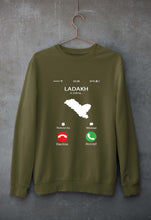 Load image into Gallery viewer, Ladakh Calling Unisex Sweatshirt for Men/Women-Olive Green-Ektarfa.online