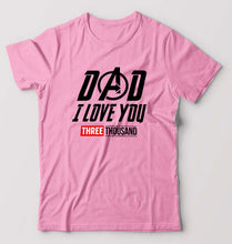 Load image into Gallery viewer, Dad I Love You 3000 T-Shirt for Men-Light Baby Pink-Ektarfa.online