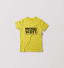Load image into Gallery viewer, Michael Scott Kids T-Shirt for Boy/Girl-Yellow-Ektarfa.online