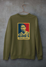 Load image into Gallery viewer, Ronaldinho Unisex Sweatshirt for Men/Women-Olive Green-Ektarfa.online