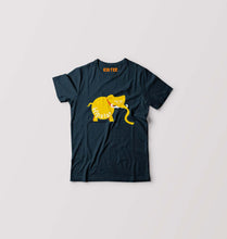 Load image into Gallery viewer, Hipster Elephant Kids T-Shirt for Boy/Girl-Petrol Blue-Ektarfa.online