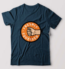 Load image into Gallery viewer, Orange Cassidy - Freshly Squeezed Friends T-Shirt for Men-Petrol Blue-Ektarfa.online