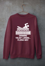 Load image into Gallery viewer, Swimming Unisex Sweatshirt for Men/Women-Maroon-Ektarfa.online