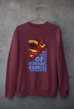 Load image into Gallery viewer, Superman Superhero Unisex Sweatshirt for Men/Women-Maroon-Ektarfa.online