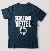 Load image into Gallery viewer, Sebastian Vettel F1 T-Shirt for Men-Petrol Blue-Ektarfa.online
