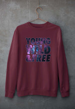 Load image into Gallery viewer, Young Wild Free Unisex Sweatshirt for Men/Women-Maroon-Ektarfa.online