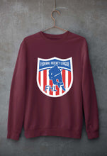 Load image into Gallery viewer, Federal Hockey League Unisex Sweatshirt for Men/Women-Maroon-Ektarfa.online