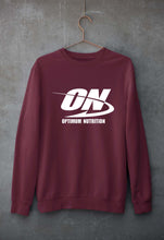 Load image into Gallery viewer, optimum nutrition (ON) Unisex Sweatshirt for Men/Women-Maroon-Ektarfa.online
