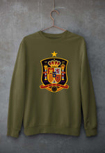 Load image into Gallery viewer, Spain Football Unisex Sweatshirt for Men/Women-Olive Green-Ektarfa.online