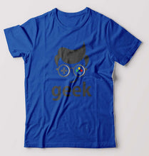 Load image into Gallery viewer, Geek T-Shirt for Men-Royal Blue-Ektarfa.online