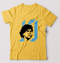 Load image into Gallery viewer, Diego Maradona T-Shirt for Men-Golden Yellow-Ektarfa.online