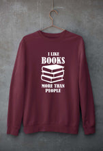 Load image into Gallery viewer, Like Books Unisex Sweatshirt for Men/Women-Maroon-Ektarfa.online