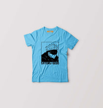 Load image into Gallery viewer, Gojo Satoru Anime Kids T-Shirt for Boy/Girl-Light Blue-Ektarfa.online