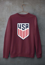 Load image into Gallery viewer, USA Football Unisex Sweatshirt for Men/Women-Maroon-Ektarfa.online
