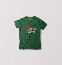 Load image into Gallery viewer, Born United Live United Die United Kids T-Shirt for Boy/Girl-Dark Green-Ektarfa.online