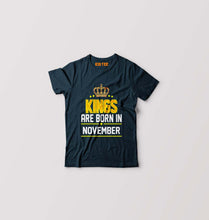 Load image into Gallery viewer, Kings Are Born In November Kids T-Shirt for Boy/Girl-Ektarfa.online