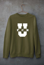 Load image into Gallery viewer, Fuck You Unisex Sweatshirt for Men/Women-Olive Green-Ektarfa.online