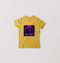 Load image into Gallery viewer, Deep Purple Kids T-Shirt for Boy/Girl-Golden Yellow-Ektarfa.online