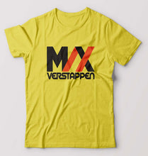 Load image into Gallery viewer, Max Verstappen T-Shirt for Men-Yellow-Ektarfa.online