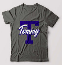 Load image into Gallery viewer, Varsity Tommy T-Shirt for Men-Charcoal-Ektarfa.online
